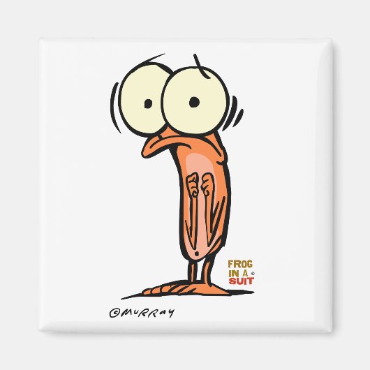 Lil' Maggot Square Magnet (Voorkant)