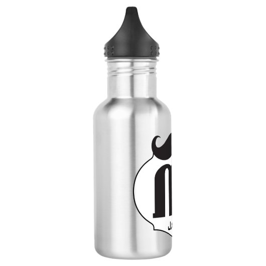 Lil' Man Mr. Mustache Roestvrij staal Waterfles (Links)