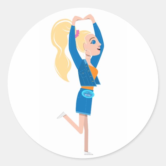 Lil Margie Circle Sticker (Voorkant)