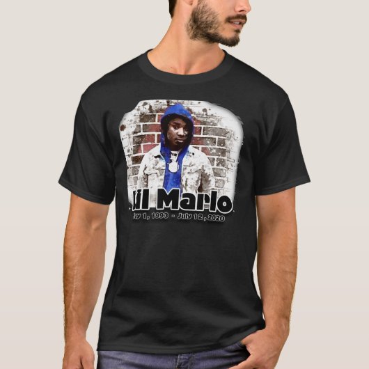 Lil Marlo Tribute RIP Essential T-Shirt (Voorkant)