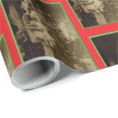  Lil Meisje met Doll Christmas Cadeaupapier (Rol Hoek)