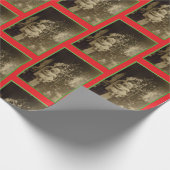  Lil Meisje met Doll Christmas Cadeaupapier (Hoek)