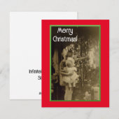 Lil meisje met nieuwe pop kerst Kaart (Voorkant / Achterkant)