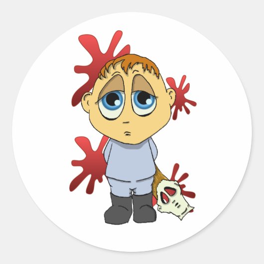 Lil Michael Ronde Sticker (Voorkant)