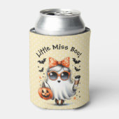 Lil' Miss Boo-Oranje Polka Dot Bow, Zonnebril Blikjeskoeler (Blikje Voorkant)