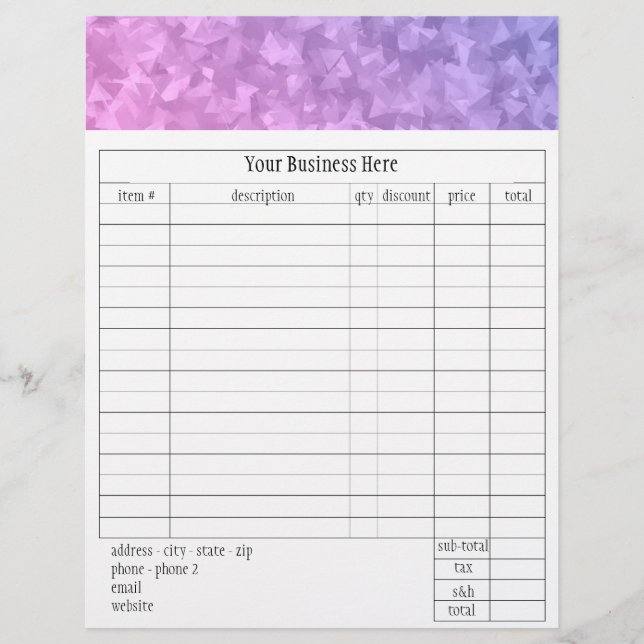 Lil Miss Claudia Orderformulier (Voorkant)