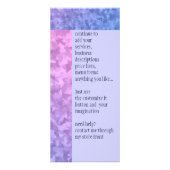 Lil Miss Claudia Rack Card Reclamekaart (Achterkant)