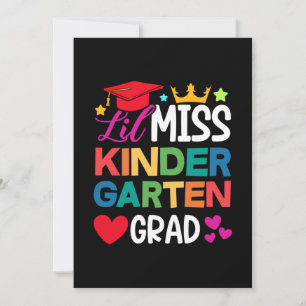 Lil Miss Kindergarten Afstudeerder Prek Afstuderen Kaart