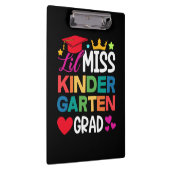 Lil Miss Kindergarten Afstudeerder Prek Afstuderen Klembord (Rechts)