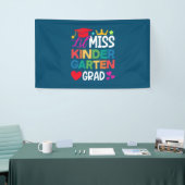 Lil Miss Kindergarten Afstudeerder Prek Afstuderen Spandoek (Beurs)
