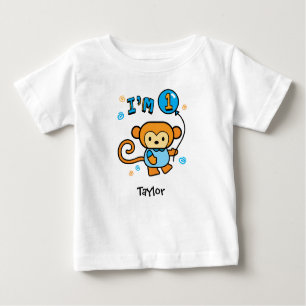 Lil Monkey 1e Verjaardag Baby T-shirt