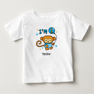 Lil Monkey 1st Birthday Baby T-Shirt