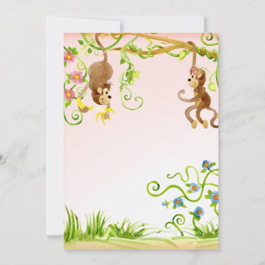 Lil Monkey, Geboorte Meisje Bedankt Notities (Achterkant)