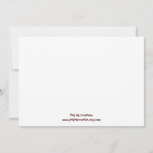 Lil Monkey Kaart (Achterkant)