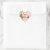 Lil Monkey, Meisje Baby shower Sticker Seal (Tas)