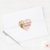 Lil Monkey, Meisje Baby shower Sticker Seal (Envelop)