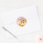 Lil Monkey, Meisje Baby shower Sticker Seal (Envelop)