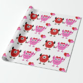 Lil Monsters Wrapping Paper Cadeaupapier (Uitgerold)