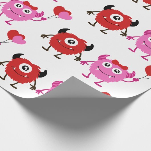 Lil Monsters Wrapping Paper Cadeaupapier (Hoek)