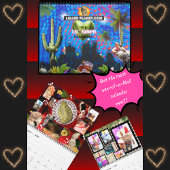 Lil' Murph Bearded Dragon Schattige Collage I Spy  Kalender