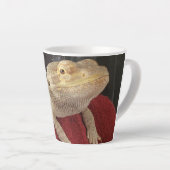 Lil' Murph Funny Schattige Bearded Dragon Lizard Latte Mok (Rechterhoek)