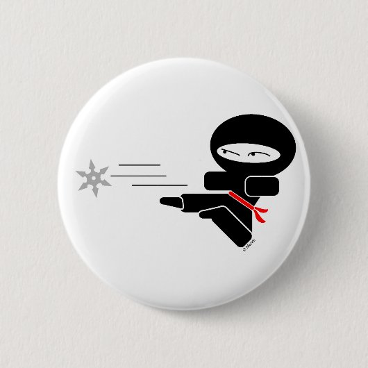 Lil' Ninja Ronde Button 5,7 Cm (Voorkant)