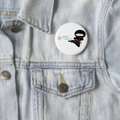Lil' Ninja Ronde Button 5,7 Cm (In situ)