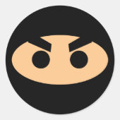 Lil Ninja Ronde Sticker (Voorkant)