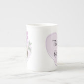Lil owl ~ Bedankt! ~bone china mok (Voorkant)