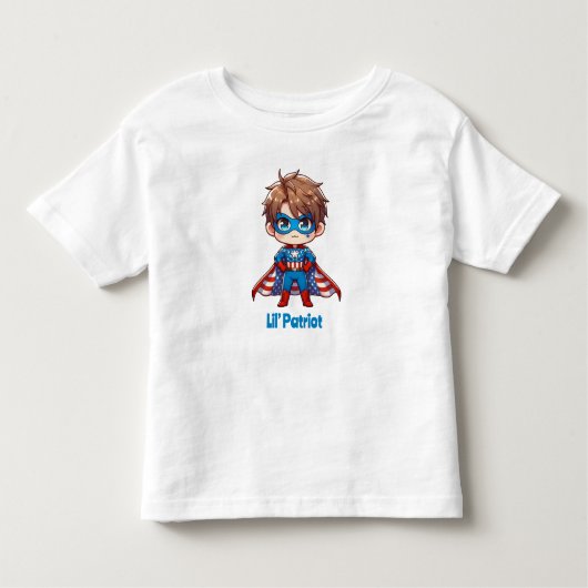 Lil’ Patriot – Schattigee Baby Bald Eagle Boys Kinder Shirts (Voorkant)