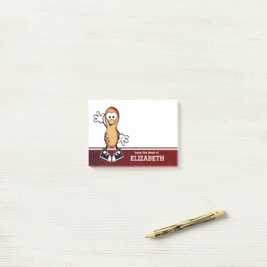 Lil Peanut gepersonaliseerd Post-it® Notes (Op bureau)