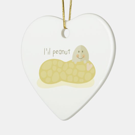 L'il Peanut Keramisch Ornament (Links)
