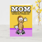 Lil Peanut Moederdag Card Kaart (Gele Bloem)