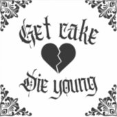 Lil peep design laat je gebak zien sticker (Voorkant)