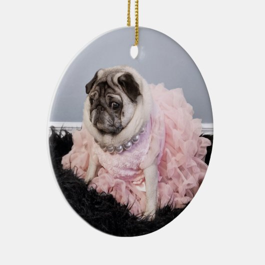 Lil Pickles Da Pug Fancy Ornament (Rechts)