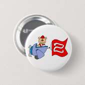 Lil Pilot Beer 2e verjaardag Ronde Button 5,7 Cm (Voorkant /achterkant)