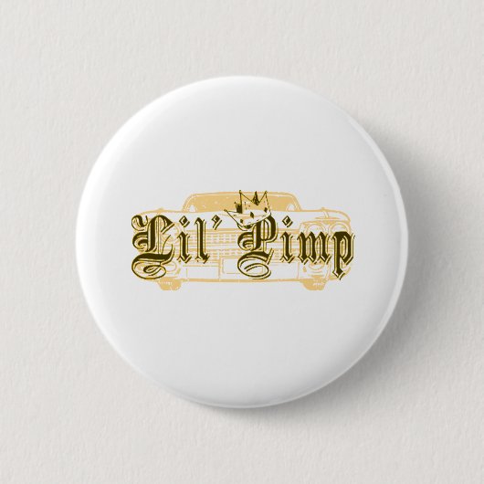 Lil pimp ronde button 5,7 cm (Voorkant)