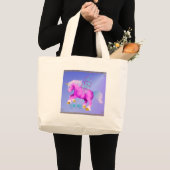 "Lil Pink Unipeg poster Grote Tote Bag (Voorkant (product))