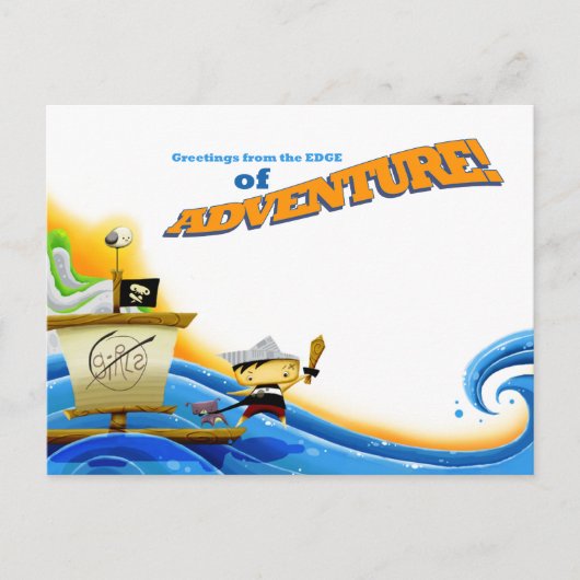Lil' Pirate Captain: Adventure Briefkaart (Voorkant)