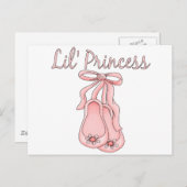 Lil' Princess Ballet Shoes   1 Briefkaart (Voorkant / Achterkant)
