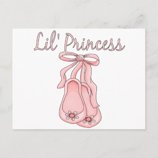 Lil' Princess Ballet Shoes   1 Briefkaart (Voorkant)