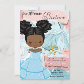 Lil Princess Birthday Invitation Kaart (Voorkant)
