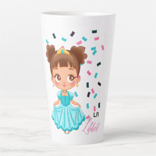 Li'L Princess LILIBET Turquoise  Girly Gift Latte Mok