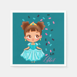 Li'L Princess LILIBET Turquoise  Girly Gift Servet