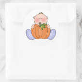 Lil Pumpkin Baby Boy Ronde Sticker (Tas)
