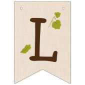 Lil Pumpkin Baby shower Vlaggetjes (Derde vlag)