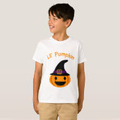Lil Pumpkin Halloween Kinder Design T-shirt (Voorkant volledig)