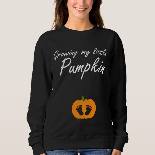 Lil Pumpkin Halloween Pregnancy Announcement women Trui (Voorkant)