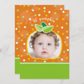 Lil' Pumpkin Uitnodiging (Voorkant / Achterkant)