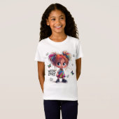 Lil Quirky Girl Buttercup Kinder T-shirt (Voorkant volledig)